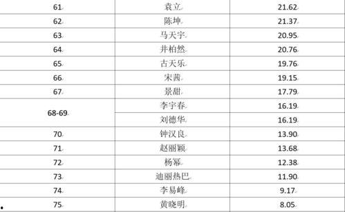 明星排名大全,揭秘娱乐圈风云变幻，盘点年度璀璨星辉